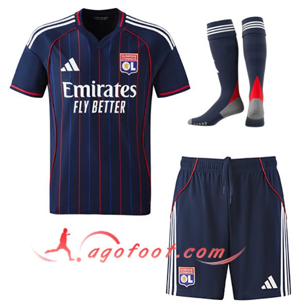 Ensemble Maillot Lyon Exterieur (Short + Chaussettes) 2025/2026