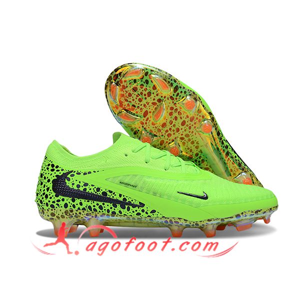 Nike Chaussures de Foot Phantom GX III Elite FG Vert/Noir -02