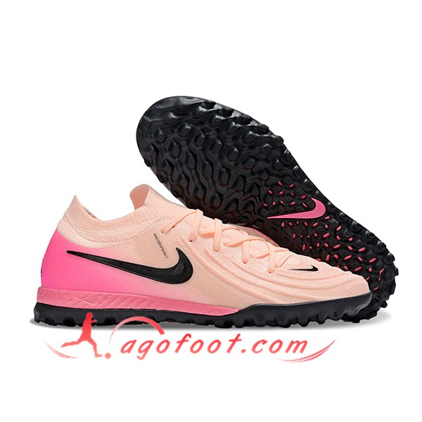 Nike Chaussures de Foot Phantom GX II EliteTF Rose/Noir