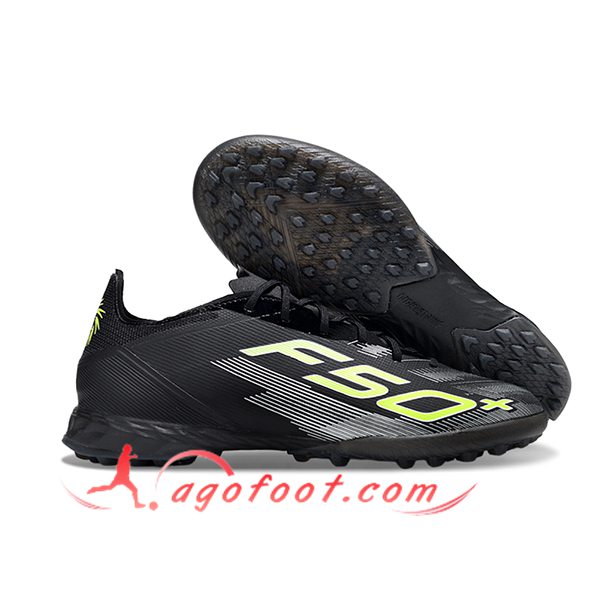 Adidas Chaussures de Foot F50 PRO TF Noir/Vert