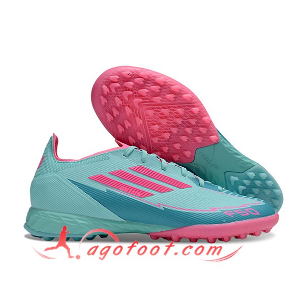 Adidas Chaussures de Foot F50 PRO TF Vert/Rose
