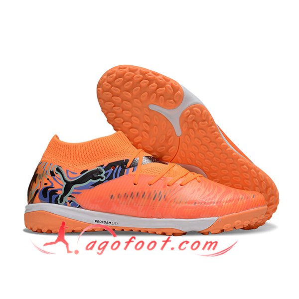 PUMA Chaussures de Foot FUTURE 8 ULTIMATE TF Orange/Noir