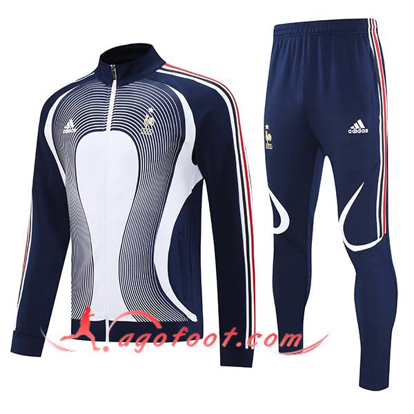 Ensemble Survetement de Foot Veste France Bleu/Blanc/Rouge 2025/2026