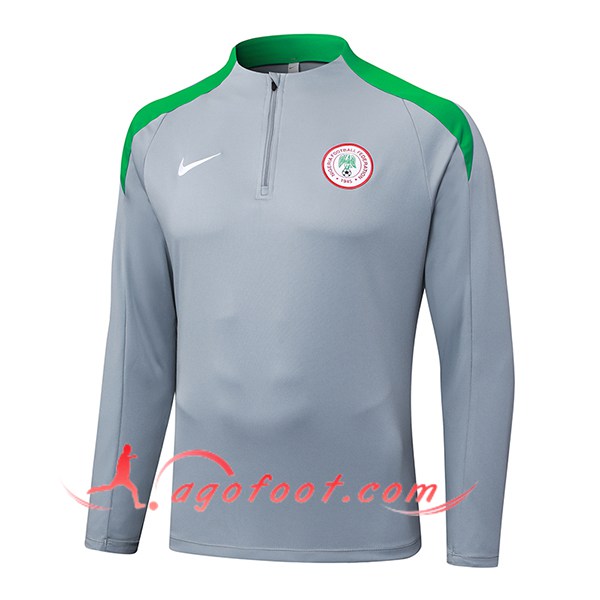 Sweatshirt Training Nigeria Gris/Vert 2025/2026