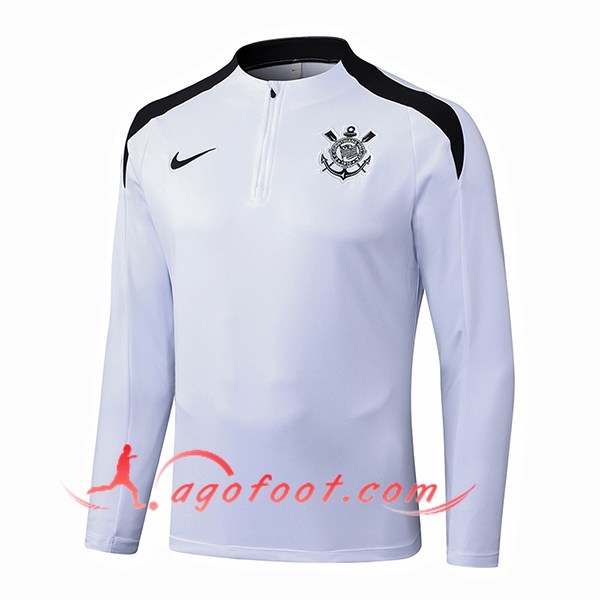 Sweatshirt Training Corinthians Blanc/Noir 2025/2026