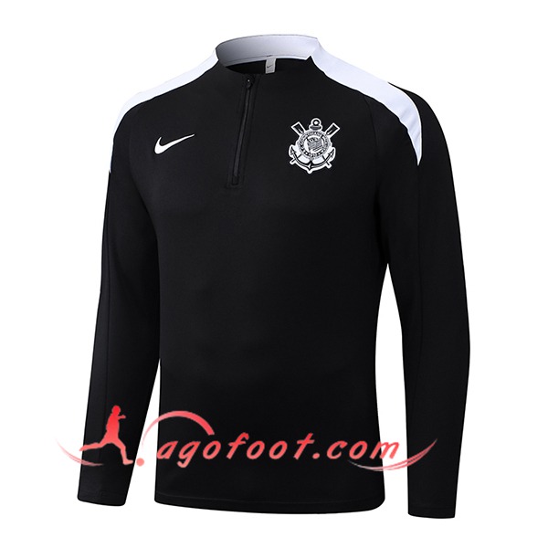 Sweatshirt Training Corinthians Noir/Blanc 2025/2026