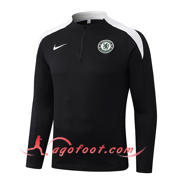 Sweatshirt Training FC Chelsea Noir/Blanc 2025/2026