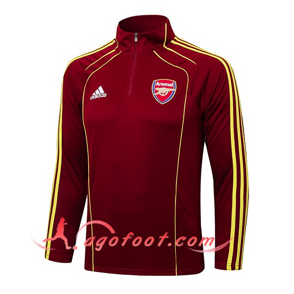 Sweatshirt Training Arsenal Rouge/Jaune 2025/2026