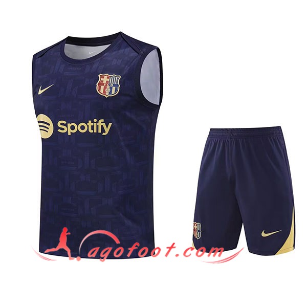 Ensemble Training Debardeur FC Barcelone Enfant Bleu Royal 2025/2026