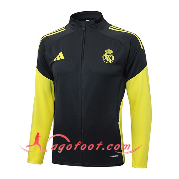 Veste Foot Real Madrid Gris/Jaune 2025/2026