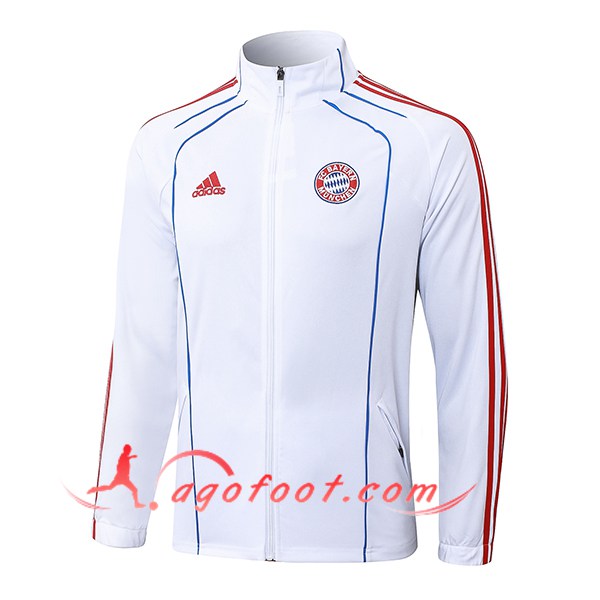 Veste Foot Bayern Munich Blanc/Rouge/Bleu 2025/2026