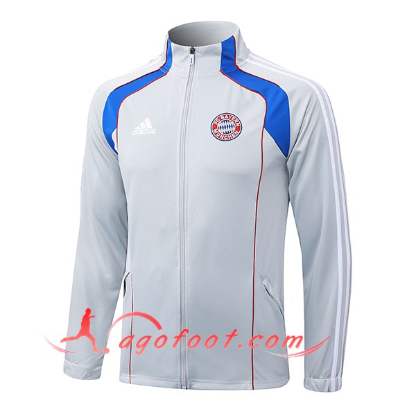 Veste Foot Bayern Munich Gris/Blanc/Bleu/Rouge 2025/2026