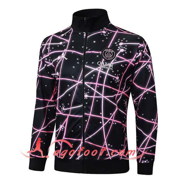 Veste Foot PSG Noir/Rose 2025/2026