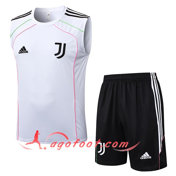 Ensemble Training Debardeurs Juventus Blanc/Noir 2025/2026