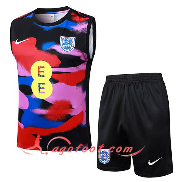 Ensemble Training Debardeurs Angleterre Noir/Rose/Rouge/Bleu 2025/2026
