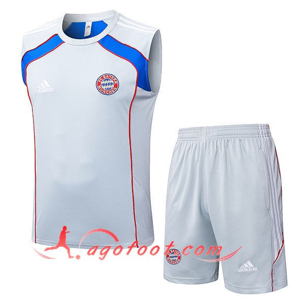 Ensemble Training Debardeurs Bayern Munich Gris/Rouge/Bleu 2025/2026
