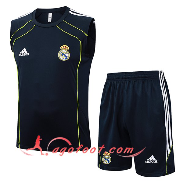 Ensemble Training Debardeurs Real Madrid Noir/Vert 2025/2026