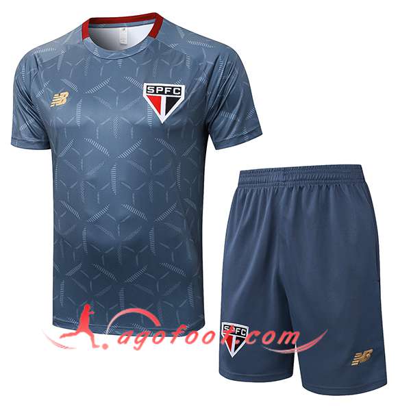 Ensemble Training T-Shirts Sao Paulo FC Gris 2025/2026