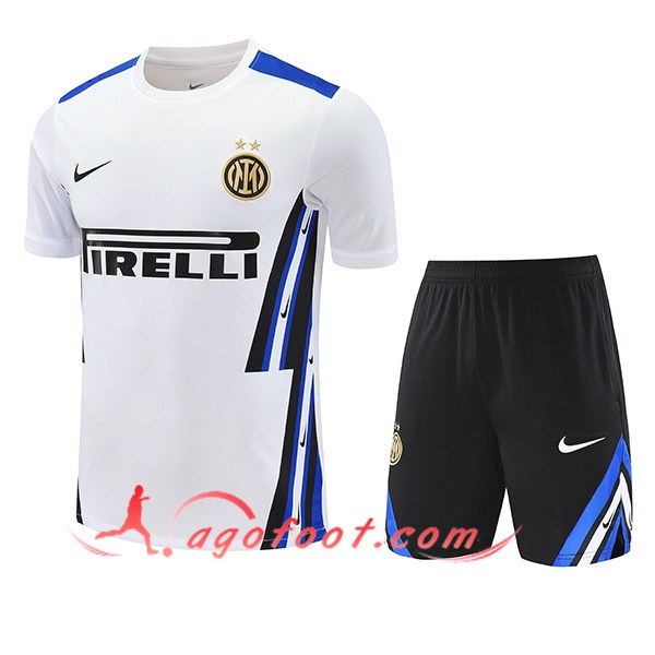 Ensemble Training T-Shirts Inter Milan Blanc/Noir/Bleu 2025/2026