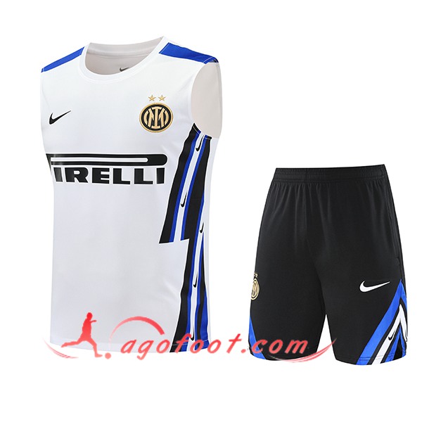 Ensemble Training Debardeurs Inter Milan Blanc/Noir/Bleu 2025/2026