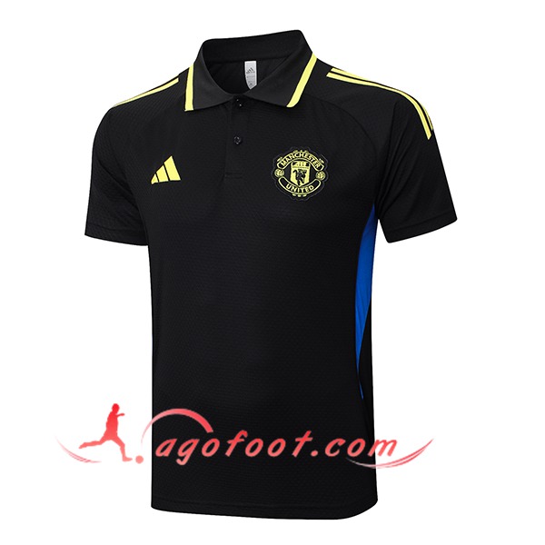 Polo Foot Manchester United Noir/Vert/Bleu 2025/2026
