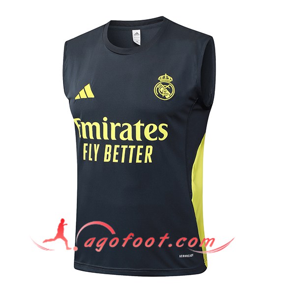 Training Debardeurs Real Madrid Gris/Jaune 2025/2026