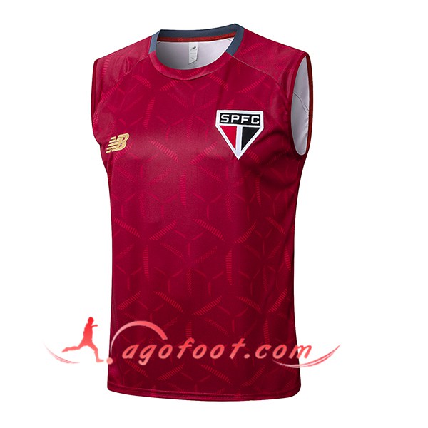 Training Debardeurs Sao Paulo FC Rouge 2025/2026