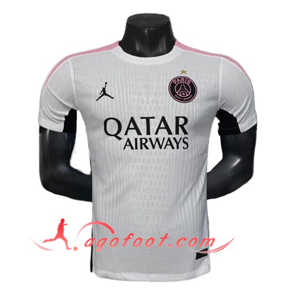 Training T-Shirts PSG Blanc/Rose 2025/2026 -02