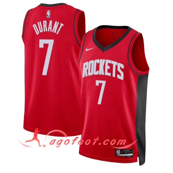 Maillot Houston Rockets (DURANT #7) 2025/26 Rouge/Blanc/Noir