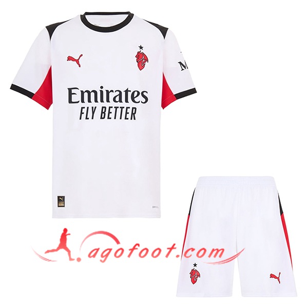 Ensemble Maillot Milan AC Exterieur + Short 2025/2026