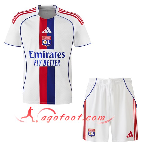 Ensemble Maillot Lyon Domicile + Short 2025/2026