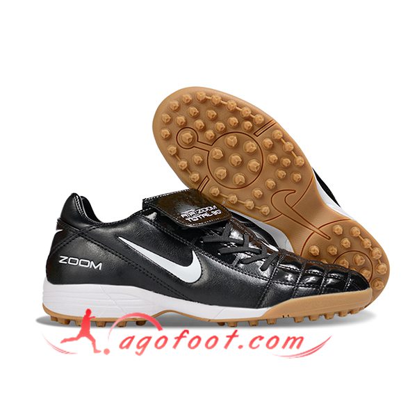 Nike Chaussures de Foot NIKE T90 TF Noir/Blanc -02