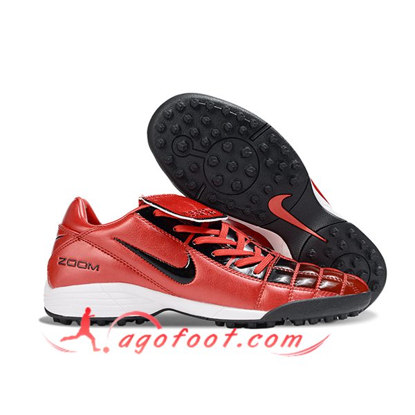 Nike Chaussures de Foot NIKE T90 TF Rouge/Noir