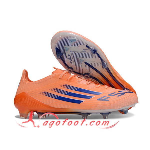 Adidas Chaussures de Foot F50 ELITE FG Orange/Pourpre