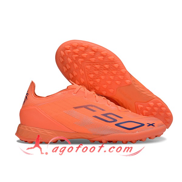 Adidas Chaussures de Foot F50 PRO TF Orange/Pourpre
