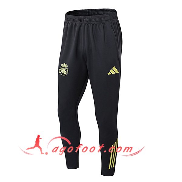 Pantalon Foot Real Madrid Noir/Jaune 2025/2026