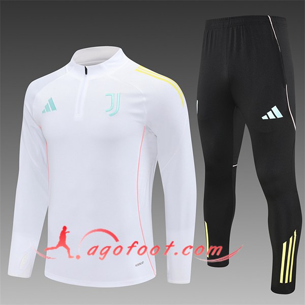 Ensemble Survetement de Foot Juventus Enfant Blanc 2025/2026