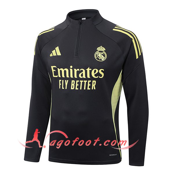 Sweatshirt Training Real Madrid Gris/Jaune 2025/2026