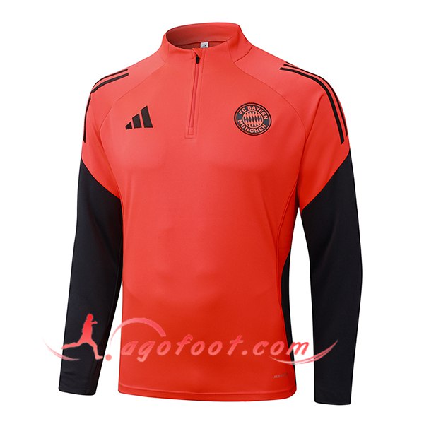 Sweatshirt Training Bayern Munich Orange/Noir 2025/2026