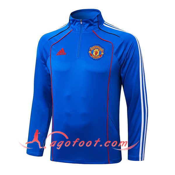 Sweatshirt Training Manchester United Bleu/Blanc/Rouge 2025/2026