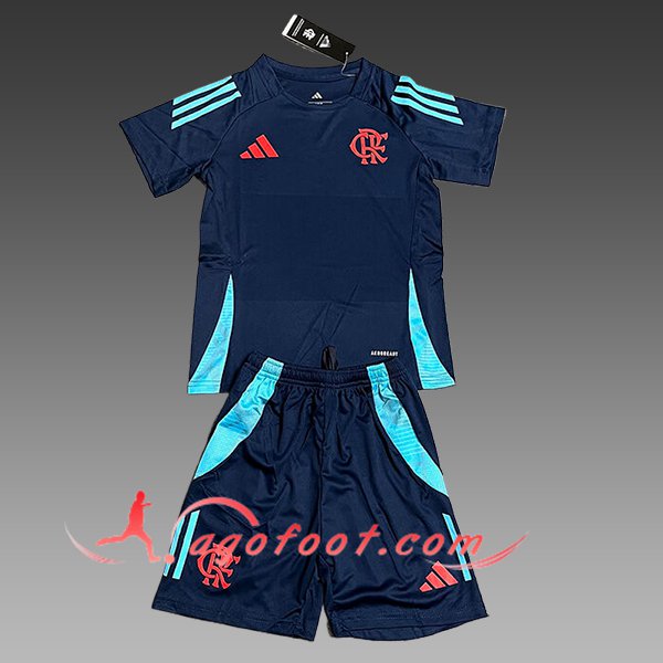 Ensemble Training T-Shirts Flamengo Enfant Bleu Foncé 2025/2026