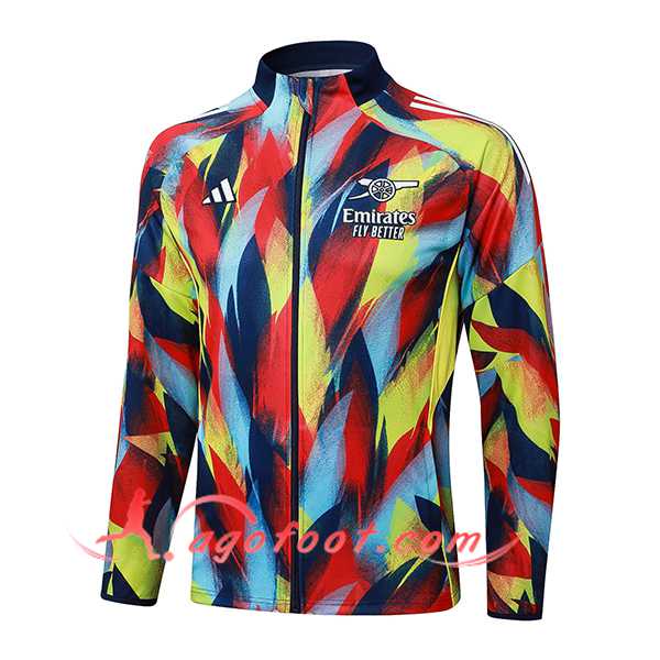 Veste Foot Arsenal Rouge/Bleu/Jaune 2025/2026