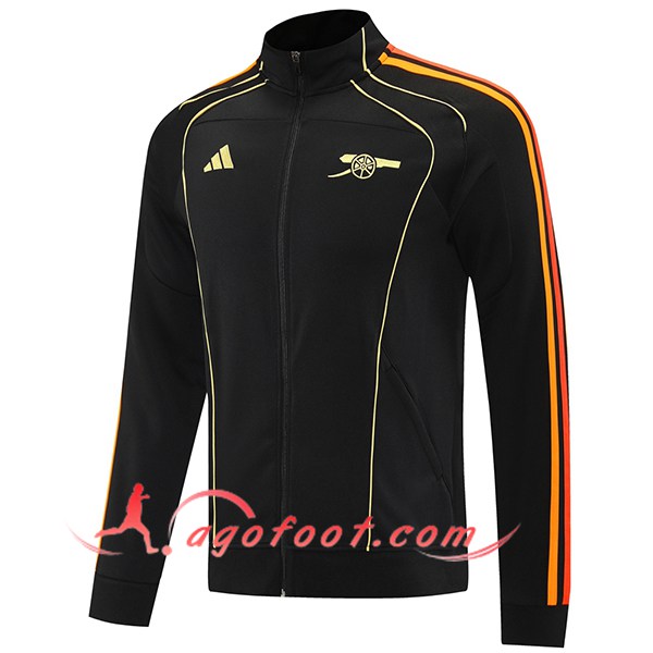 Veste Foot Arsenal Noir/Orange/Rouge 2025/2026