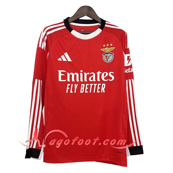 Nouveau Maillot de Foot Benfica Domicile Manches Longues 2025/2026