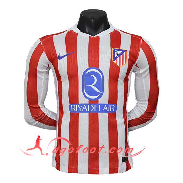 Nouveau Maillot de Foot Atletico Madrid Domicile Manches Longues 2025/2026