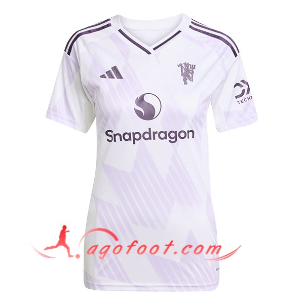 Nouveau Maillot de Foot Manchester United Femme Exterieur 2025/2026