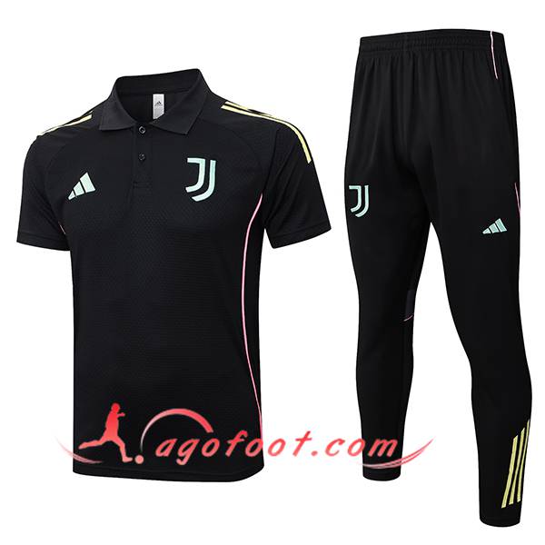 Ensemble Polo Foot Juventus Noir 2025/2026