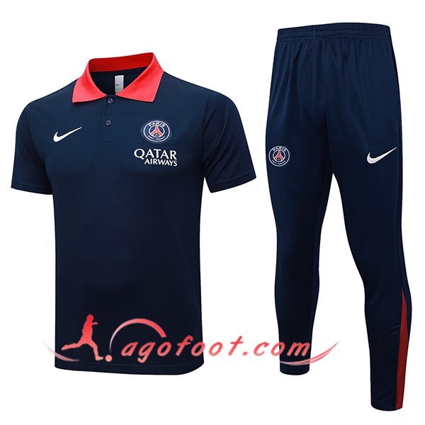 Ensemble Polo Foot PSG Bleu Marine 2025/2026