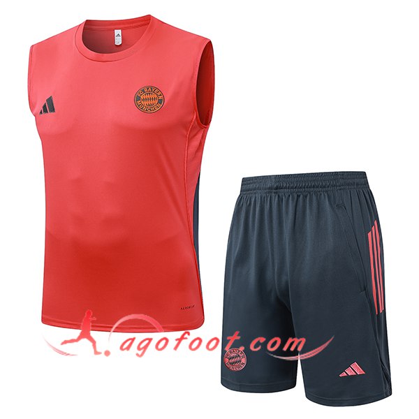 Ensemble Training Debardeurs Bayern Munich Orange/Gris 2025/2026