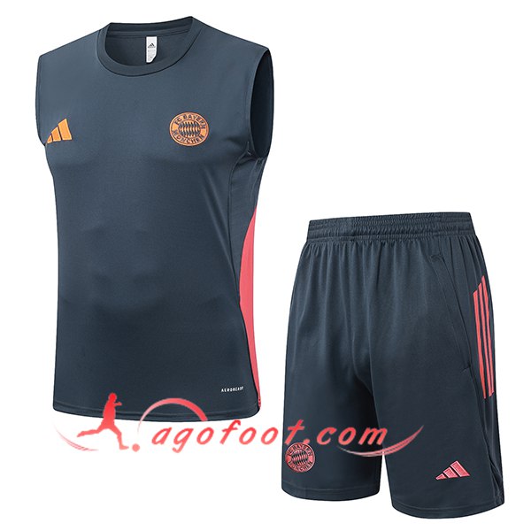 Ensemble Training Debardeurs Bayern Munich Gris/Orange 2025/2026